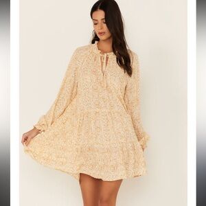 Show Me Your Mumu Mini Dress Snake Print - Size M - Boho Ruffle Pockets - NWOT